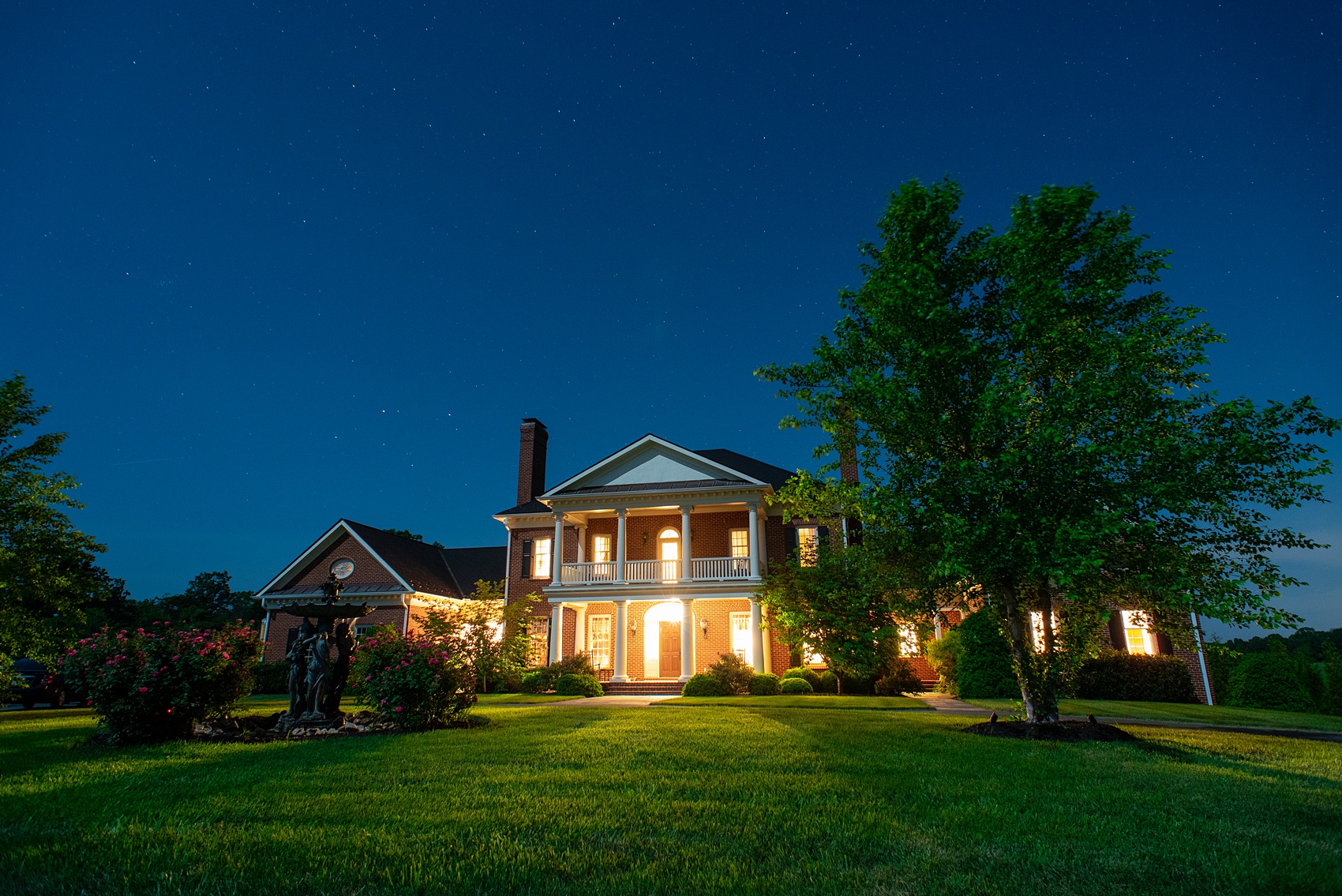 Charlottesville wedding photos by Mikkel Paige Photography. This Virginia venue is perfect for brides and grooms looking for a beautiful farm reception space. It’s green, romantic, and easy to dress up with flowers or keep simple. The couple escaped to a private cottage near their venue after their bubble exit. Click through for the complete post from this May event at the Lodge at Mount Ida Farm from midday to night! Planning and design by Viva L’Event. #Charlottesville #mountidafarm #lodgeatmountida #CharlottesvilleVA #CharlottesvilleVirginia #Charlottesvillewedding #meristemfloral #Charlottesvilleweddingphotographer #mikkelpaige #nighttimephotos 