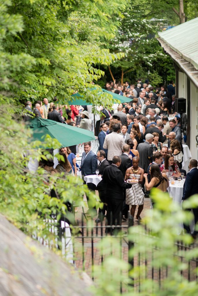 Manhattan Central Park wedding photos by Mikkel Paige Photography at Loeb Boathouse venue. The reception was by the lake and Bethesda Terrace with an outdoor cocktail hour during a June celebration. Click through for the complete post! #CentralParkWeddingVenues #NYCweddingphotographer #NYCwedding #SummerWedding #cocktailhour