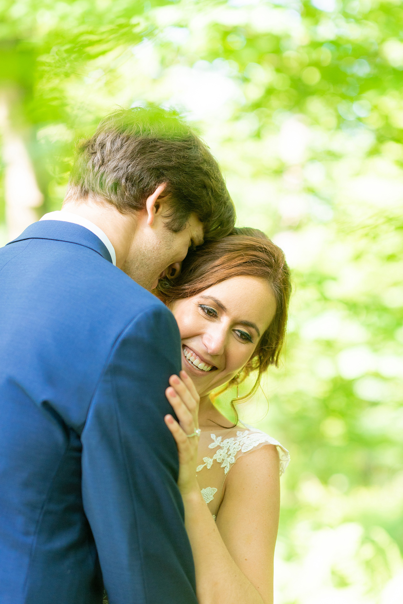 A summer wedding at Olde Mill Inn, NJ. Photos by Mikkel Paige Photography for an event with pink and blue details. The bride and groom chose to have their photos taken at Cross Estate Gardens, just down the road from this New Jersey Venue. Click through for their complete wedding recap! #OldeMillInn #NJwedding #NJweddingphotographer #mikkelpaige #NewJerseyWeddingVenue #NewJerseyWedding #CrossEstateGardens #brideandgroom