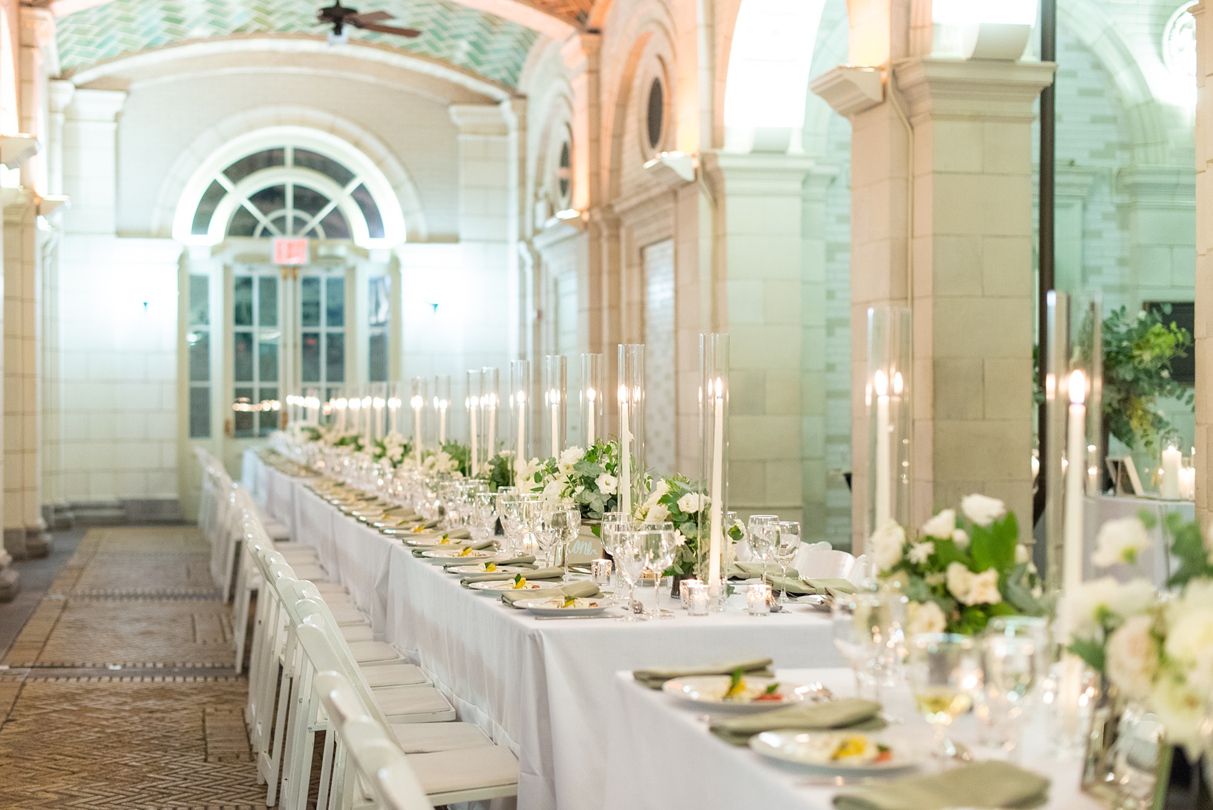 Prospect Park Boathouse wedding photos in Brooklyn, New York by Mikkel Paige Photography. This city wedding venue joins the indoors with the outdoors in a park setting with a historic New York City building. Photos include gay wedding decor inspiration and details. #mikkelpaige #prospectparkboathouse #brooklynwedding #brooklynweddingphotographer