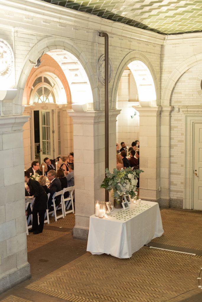 Prospect Park Boathouse wedding photos in Brooklyn, New York by Mikkel Paige Photography. This city wedding venue joins the indoors with the outdoors in a park setting with a historic New York City building. Photos include decor inspiration and details. #mikkelpaige #prospectparkboathouse #brooklynwedding #brooklynweddingphotographer