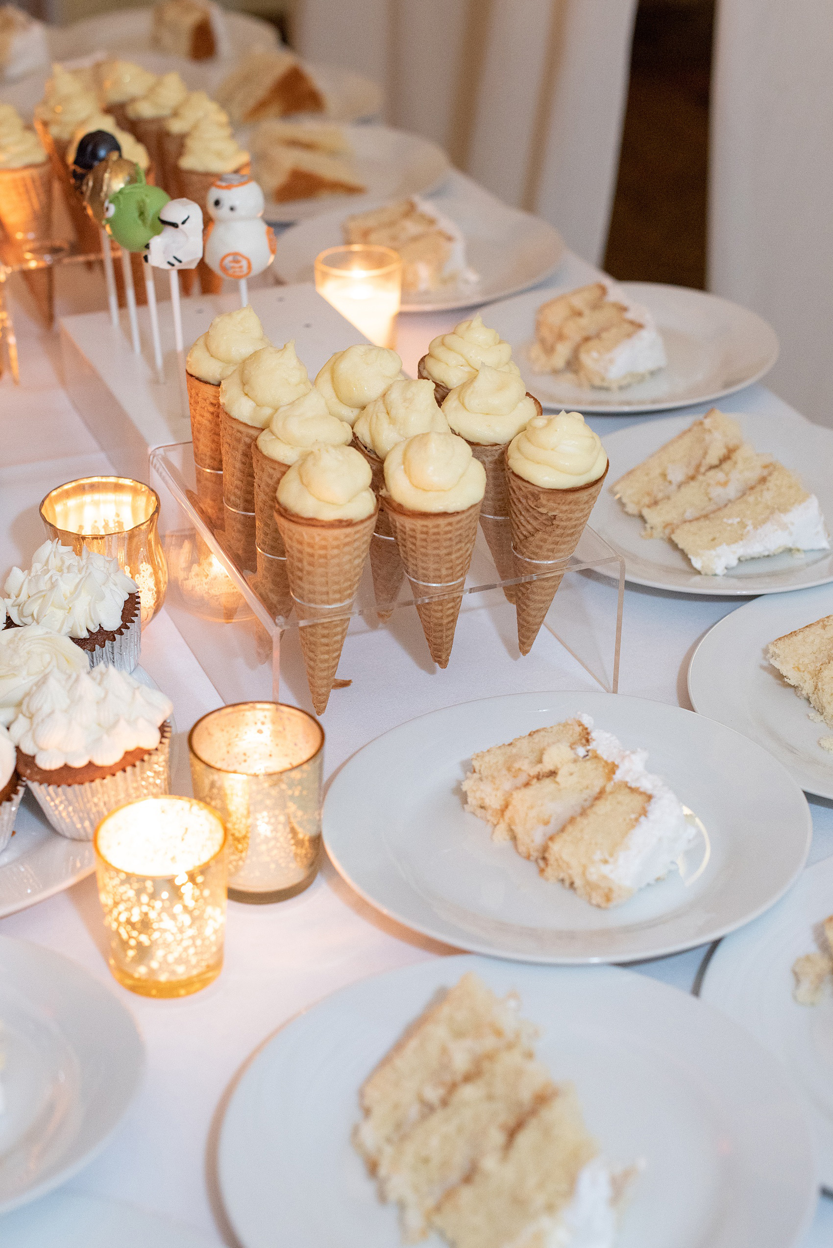 Prospect Park Boathouse wedding photos in Brooklyn, New York by Mikkel Paige Photography. Photos include gay wedding decor inspiration and details like their white dessert bar. This city wedding venue joins the indoors with the outdoors in a park setting with a historic New York City building. #mikkelpaige #prospectparkboathouse #brooklynwedding #brooklynweddingphotographer #gayweddingideas #dessertbar