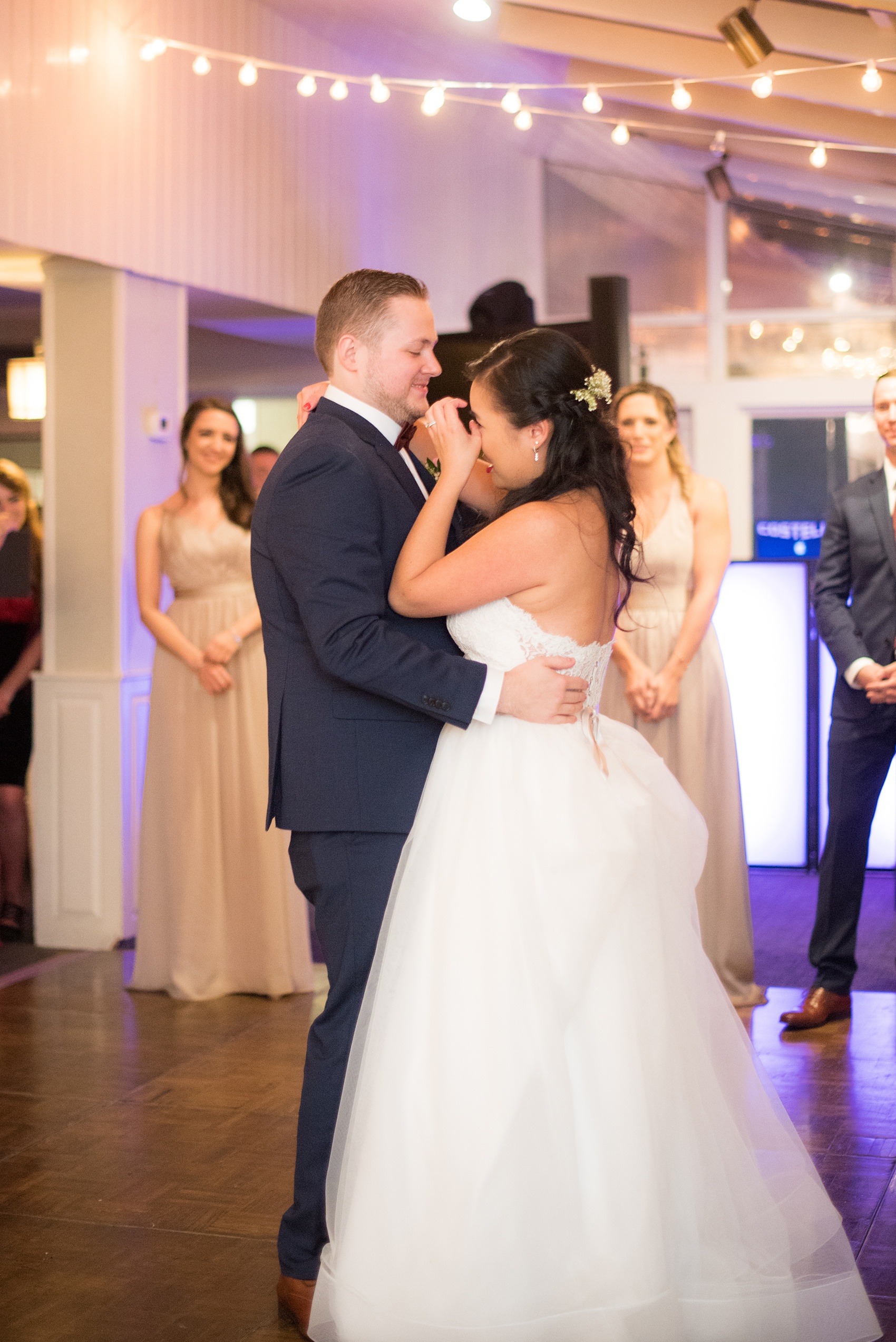 Wedding photos at Crabtree's Kittle House in Chappaqua, New York by Mikkel Paige Photography. This venue in Westchester county is a beautiful location for a September wedding. The bride and groom’s reception had a neutral and pink palette with an outdoor cocktail hour and inside dancing and Photobooth. Click through for more inspiration from their fall day! #mikkelpaige #CrabtreesKittleHouse #WestchesterWeddingVenues #WestchesterWedding #SeptemberWedding #NewYorkWedding #goldwedding #weddingreception #firstdance #brideandgroom