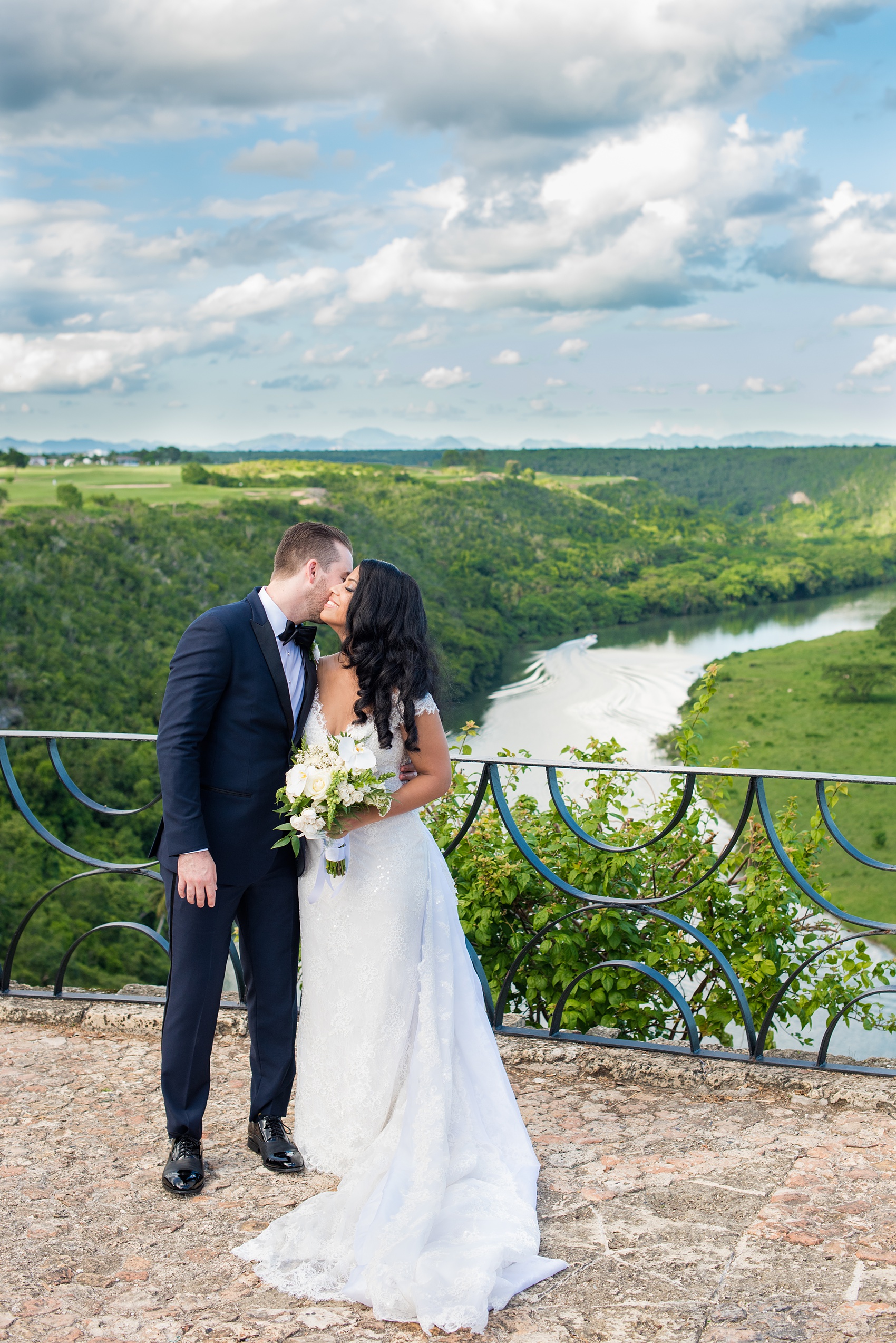 Planning a destination wedding? La Romana is 1 hour from Punta Cana and home to an incredible, all inclusive resort with a beautiful beach and mountains view in the Dominican Republic. It’s a great location, which these pictures of the bride and groom by Mikkel Paige Photography prove again and again! It also doubles as a vacation and honeymoon spot. Click through for more Casa de Campo wedding photography and ideas! Coordination by @theeventeur #mikkelpaige #brideandgroom #destinationwedding