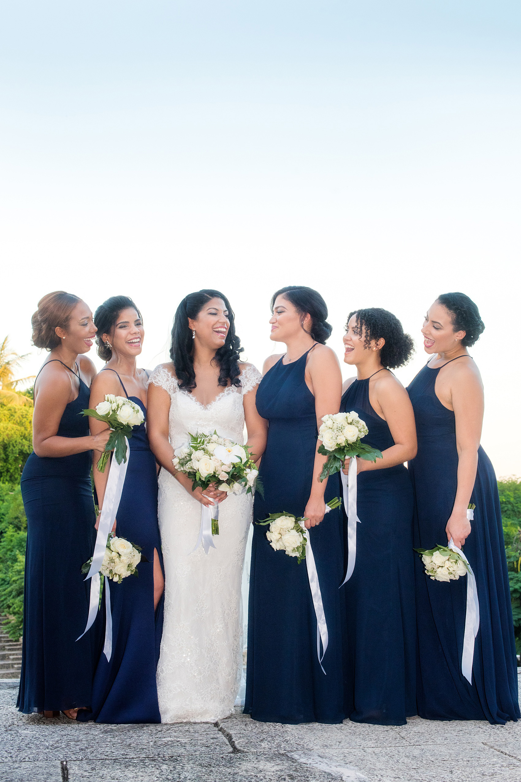 If you’re planning a destination wedding Casa de Campo in the Dominican Republic is a great location. It’s in La Romana, an hour from Punta Cana, and is an all inclusive resort with tropical Minitas beach and mountains view. It’s a beautiful venue, which these pictures by Mikkel Paige Photography prove. Click through for more bridesmaids, groomsmen and wedding party ideas! Coordination by @theeventeur, makeup by NYC Beauty Clique. #mikkelpaige #weddingparty #navybluewedding