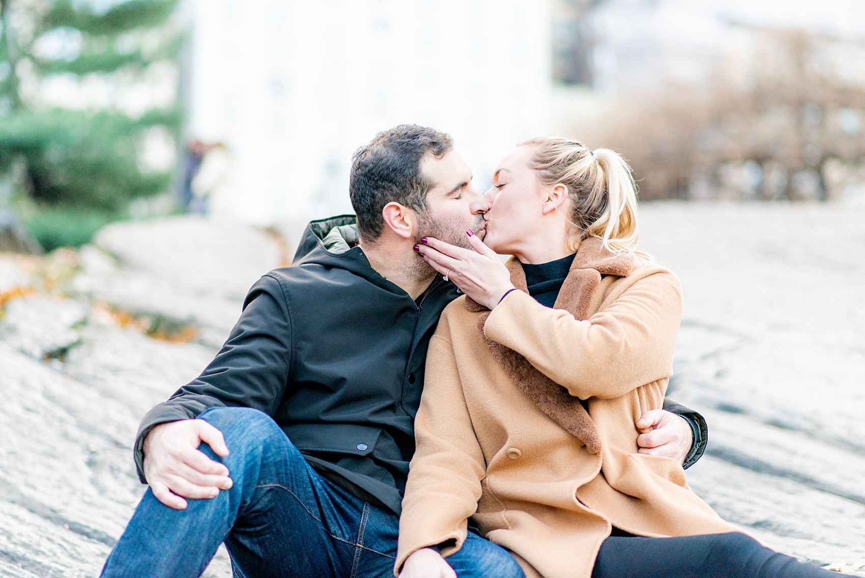 NYC proposal ideas in Central Park with photography by New York City marriage proposal photographer, Mikkel Paige Photography. Of all the cities in the world so many people dream of getting engaged in iconic, beautiful NY. Manhattan is wonderful whether winter, spring, summer, or fall and we're seasoned pros at capturing your moment. Christmas time is magic, Valentine's Day romantic and everyday between can be made memorable! Click through for more grand ideas! #MikkelPaige #NYCproposal #marryme