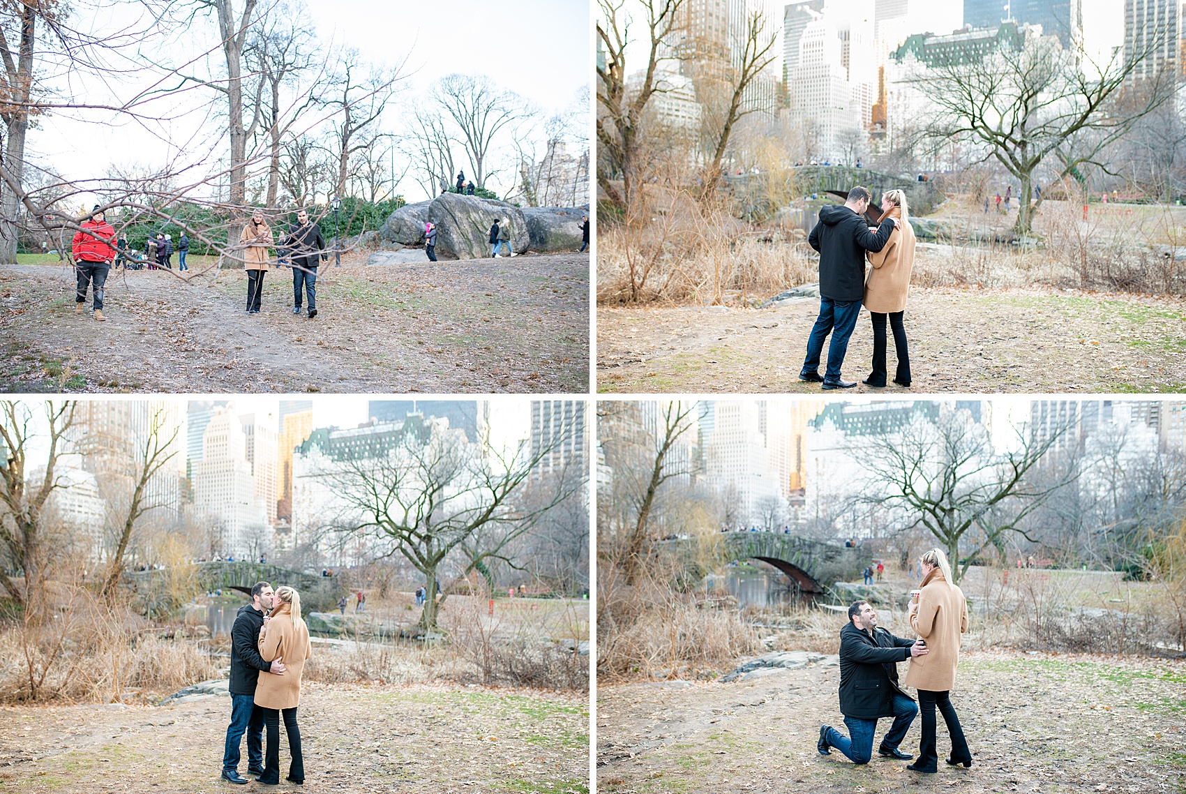 NYC proposal ideas in Central Park with photography by New York City marriage proposal photographer, Mikkel Paige Photography. Of all the cities in the world so many people dream of getting engaged in iconic, beautiful NY. Manhattan is wonderful whether winter, spring, summer, or fall and we're seasoned pros at capturing your moment. Christmas time is magic, Valentine's Day romantic and everyday between can be made memorable! Click through for more grand ideas! #MikkelPaige #NYCproposal #marryme