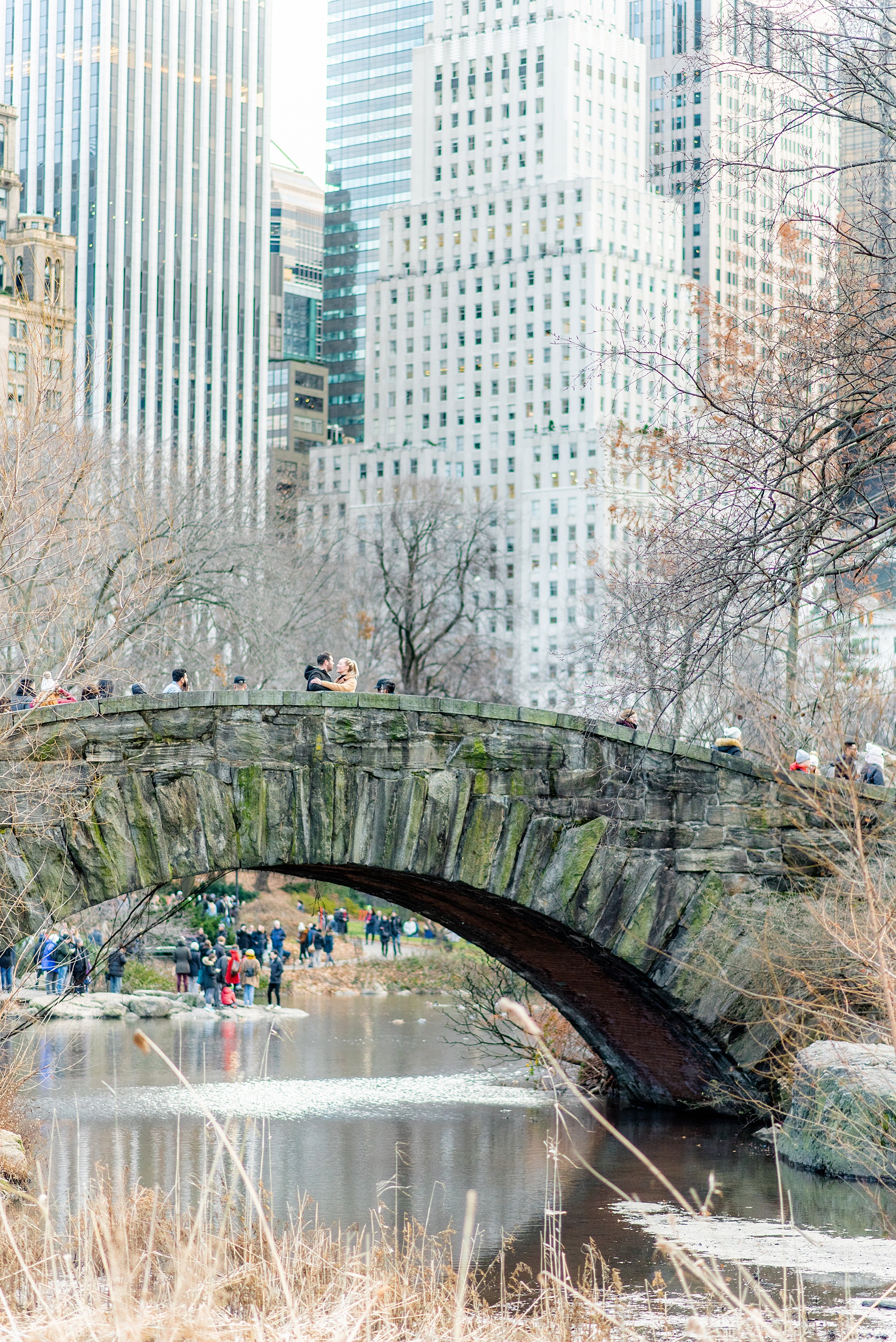 NYC proposal ideas in Central Park with photography by New York City marriage proposal photographer, Mikkel Paige Photography. Of all the cities in the world so many people dream of getting engaged in iconic, beautiful NY. Manhattan is wonderful whether winter, spring, summer, or fall and we're seasoned pros at capturing your moment. Christmas time is magic, Valentine's Day romantic and everyday between can be made memorable! Click through for more grand ideas! #MikkelPaige #NYCproposal #marryme