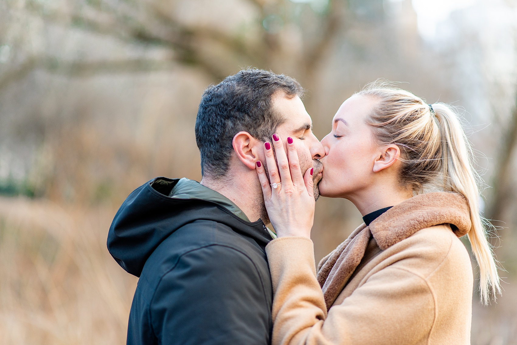 NYC proposal ideas in Central Park with photography by New York City marriage proposal photographer, Mikkel Paige Photography. Of all the cities in the world so many people dream of getting engaged in iconic, beautiful NY. Manhattan is wonderful whether winter, spring, summer, or fall and we're seasoned pros at capturing your moment. Christmas time is magic, Valentine's Day romantic and everyday between can be made memorable! Click through for more grand ideas! #MikkelPaige #NYCproposal #marryme