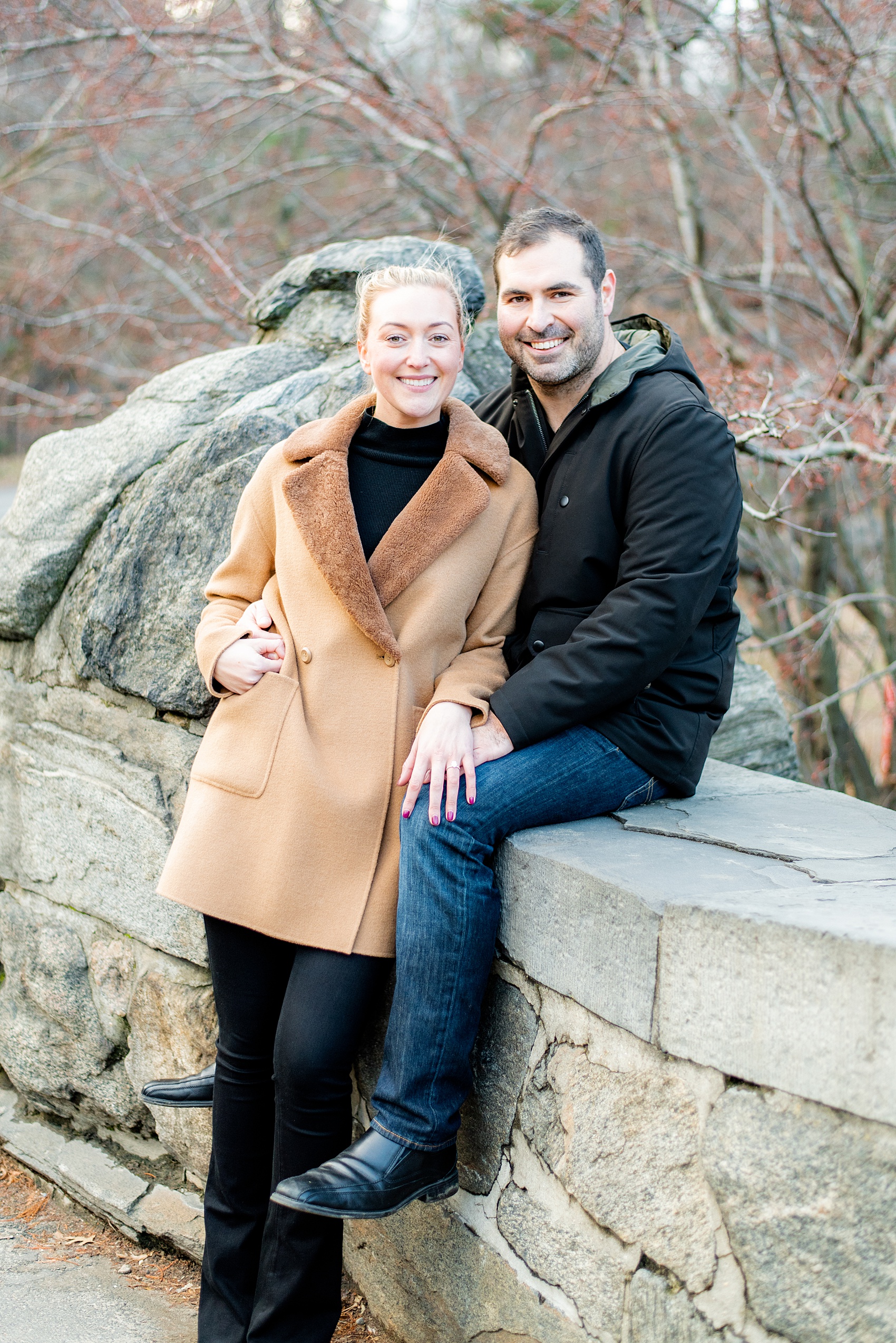 NYC proposal ideas in Central Park with photography by New York City marriage proposal photographer, Mikkel Paige Photography. Of all the cities in the world so many people dream of getting engaged in iconic, beautiful NY. Manhattan is wonderful whether winter, spring, summer, or fall and we're seasoned pros at capturing your moment. Christmas time is magic, Valentine's Day romantic and everyday between can be made memorable! Click through for more grand ideas! #MikkelPaige #NYCproposal #marryme