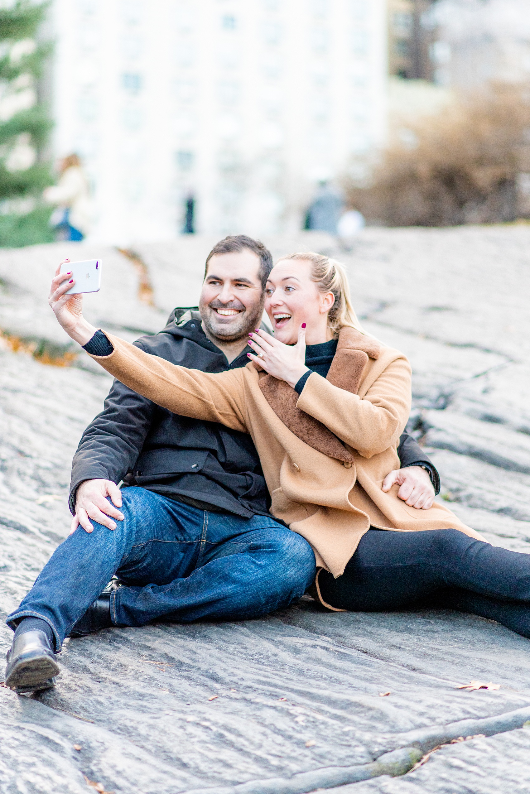 NYC proposal ideas in Central Park with photography by New York City marriage proposal photographer, Mikkel Paige Photography. Of all the cities in the world so many people dream of getting engaged in iconic, beautiful NY. Manhattan is wonderful whether winter, spring, summer, or fall and we're seasoned pros at capturing your moment. Christmas time is magic, Valentine's Day romantic and everyday between can be made memorable! Click through for more grand ideas! #MikkelPaige #NYCproposal #marryme