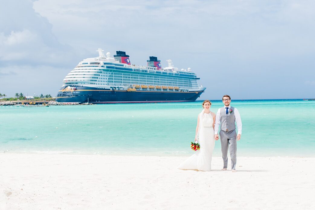 Disney Cruise Line wedding photos at Castaway Cay and inside the Dream by Mikkel Paige Photography. #mikkelpaige #disneybrides #disneycouple #disneycruiselinewedding #disneycruiseline #DCLwedding