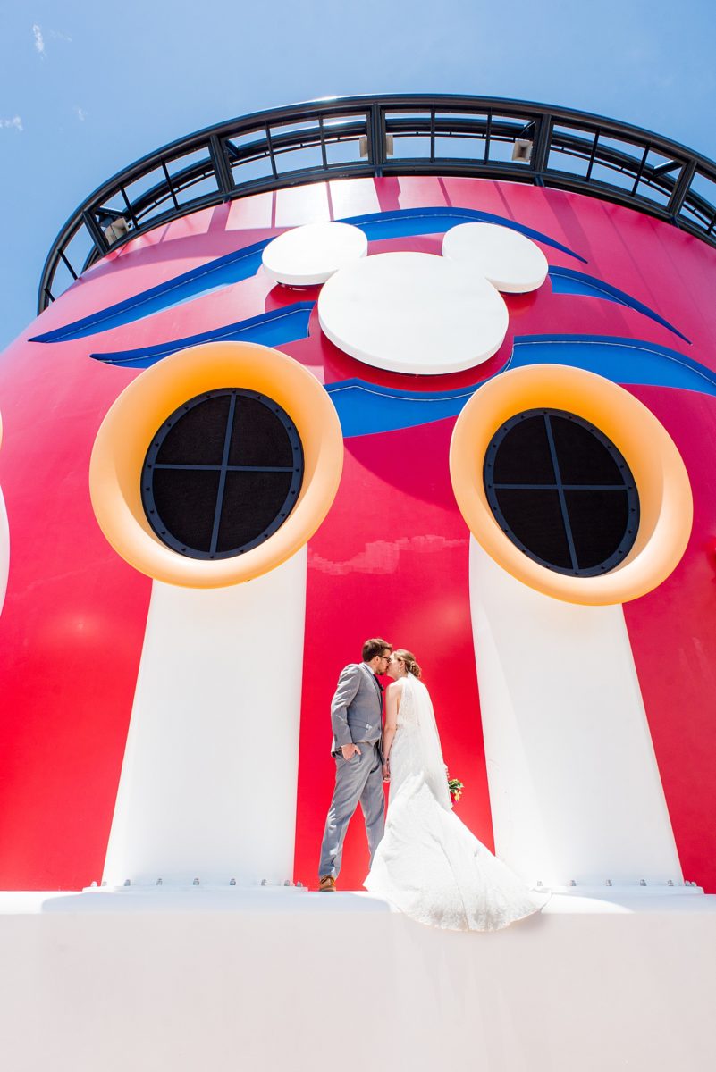 Disney Cruise Line wedding photos at Castaway Cay and inside the Dream by Mikkel Paige Photography. #mikkelpaige #disneybrides #disneycouple #disneycruiselinewedding #disneycruiseline #DCLwedding