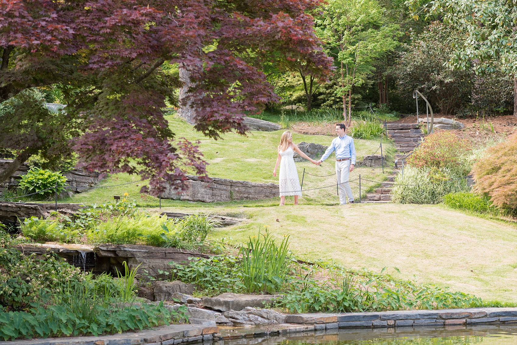 May Spring Durham Nc Duke Gardens Engagement Photos