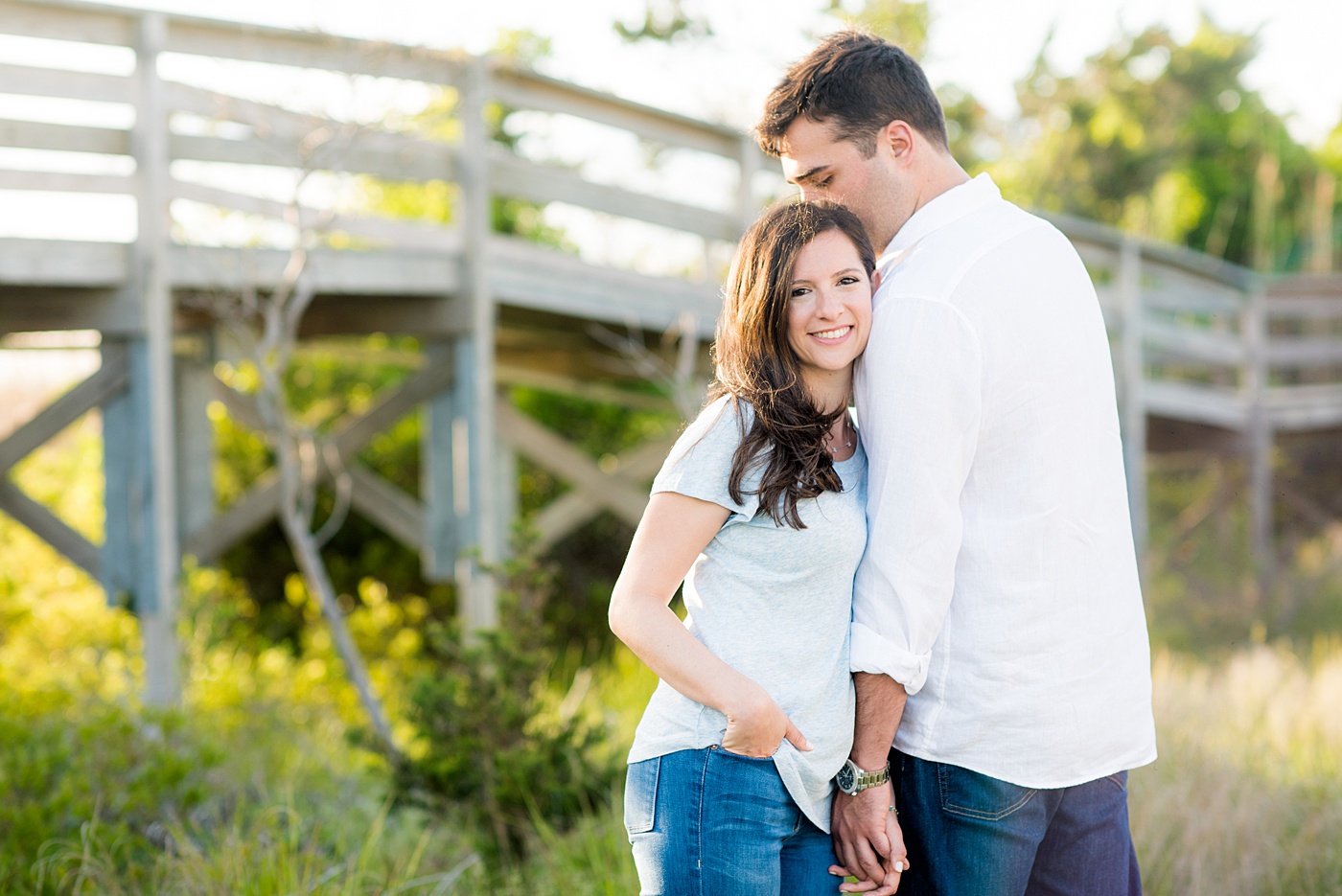 Beautiful Long Island engagement photos on the beach with a lighthouse. Mikkel Paige Photography captured the couple at Robert Moses state park in New York, just 40 minutes from NYC. #mikkelpaige #LongIslandEngagement #LongIslandBeachEngagement #Beachweddingphotos #LongIslandphotographer #LongIslandWeddingPhotographer