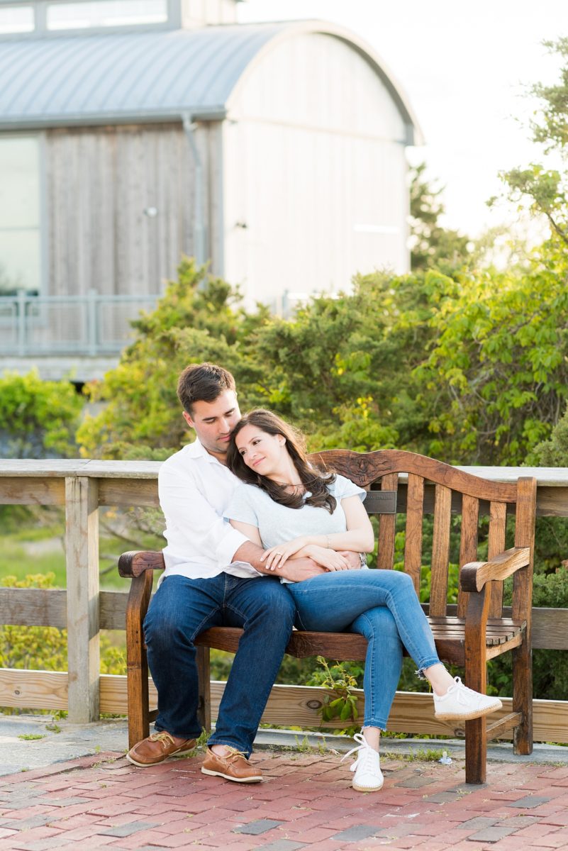 Beautiful Long Island engagement photos on the beach with a lighthouse. Mikkel Paige Photography captured the couple at Robert Moses state park in New York, just 40 minutes from NYC. #mikkelpaige #LongIslandEngagement #LongIslandBeachEngagement #Beachweddingphotos #LongIslandphotographer #LongIslandWeddingPhotographer