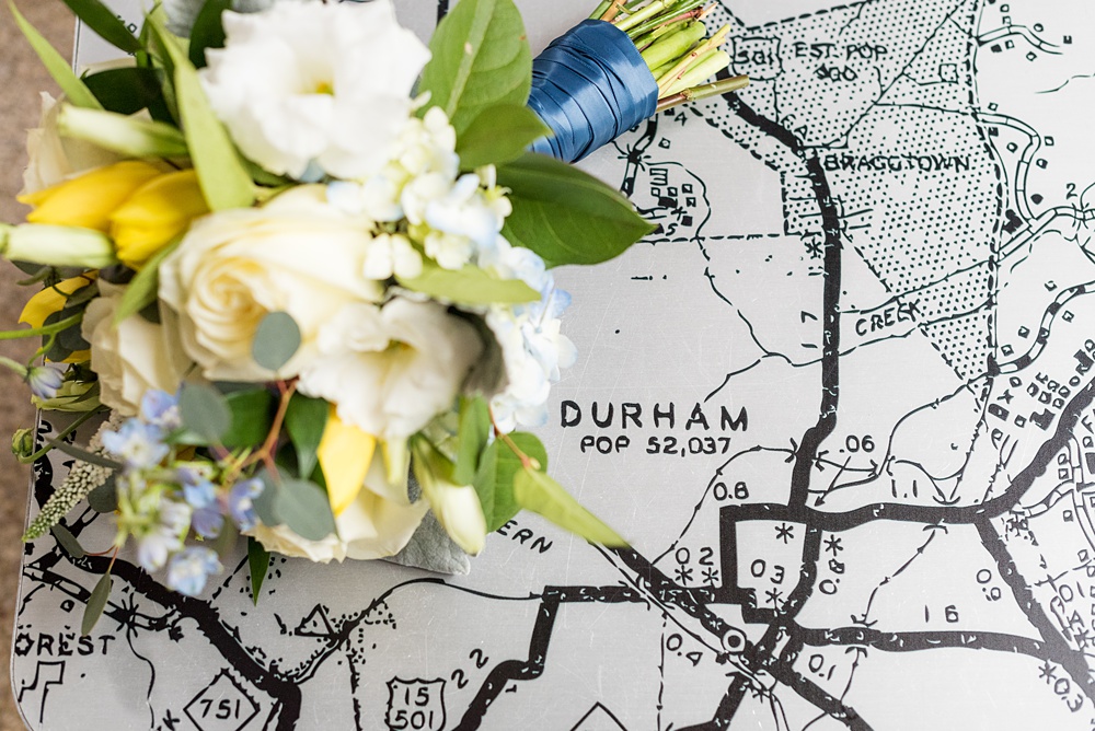 Durham's The Rickhouse wedding venue pictures by Mikkel Paige Photography. The couple got ready at 21c Museum Hotel downtown in the city center then traveled to the indoor/outdoor venue for their ceremony and reception. #durhamvenues #northcarolinaweddings #mikkelpaige #durhamweddingphotos #durhamweddingphotographer