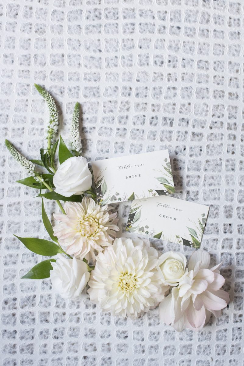 Crabtree's Kittle House wedding photos by Mikkel Paige Photography of a fall wedding in Chappaqua, New York. This is a beautiful indoor and outdoor wedding venue in Westchester county! The detail photo shows the bride and groom's place cards. #mikkelpaige #westchesterweddingvenues #westchesterweddingphotographers #placecards