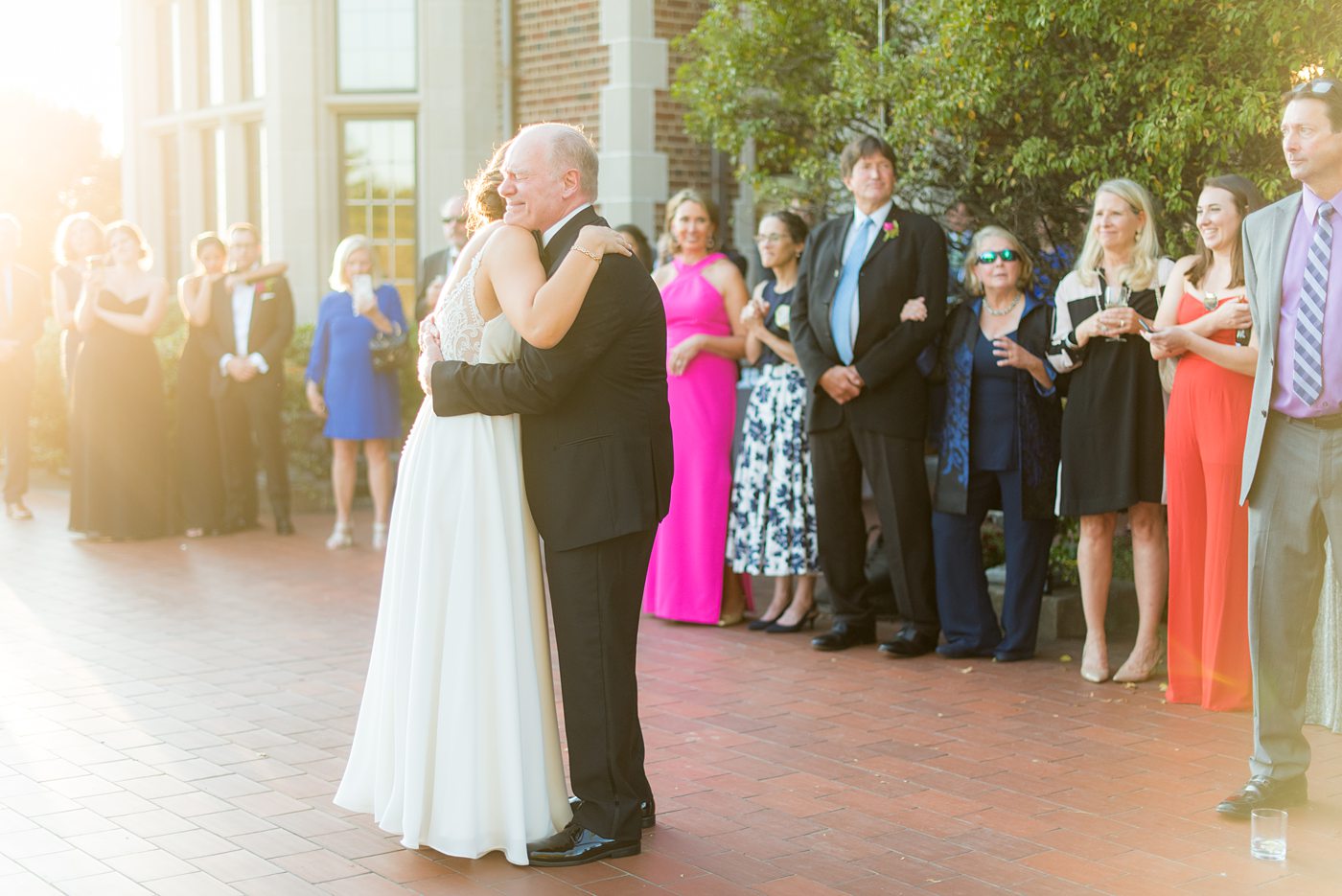 Waveny House wedding venue in New Canaan, Connecticut. Photos by Mikkel Paige Photography. This beautiful venue has an outdoor garden for the ceremony and indoor historic home for the reception. #mikkelpaige #wavenyhouse #wavenyhousewedding #connecticutweddingvenue #connecticutweddingphotographer #weddingreception #fatherdaughterdance #fatherofthebride