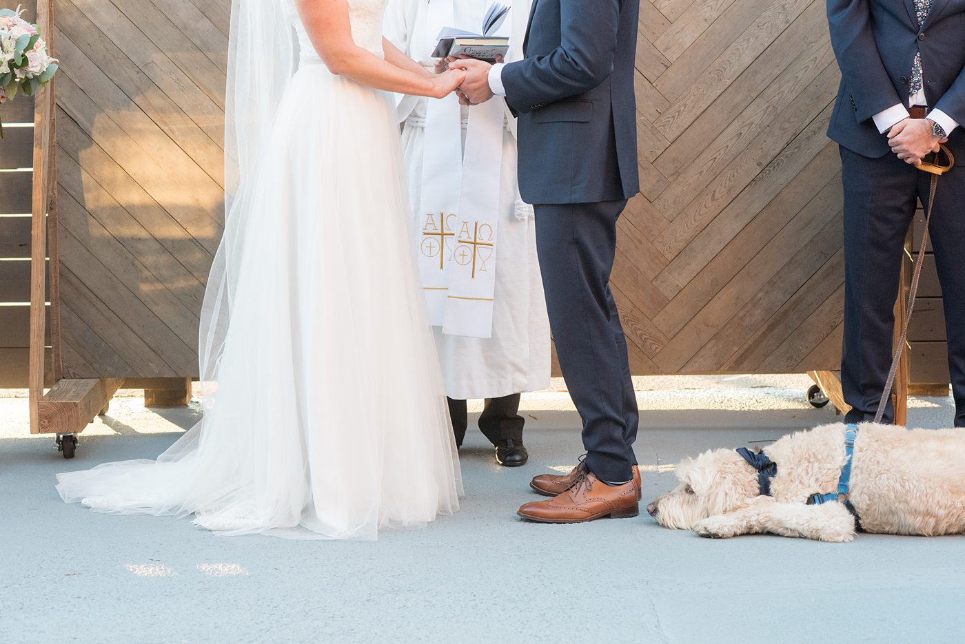 Fall photos at Cary, North Carolina wedding venue Chatham Station by Mikkel Paige Photography. This urban, beautiful space has an indoor and outdoor ceremony area near Raleigh. #mikkelpaige #RaleighWeddingPhotographer #NorthCarolinaWeddings #SouthernWeddings #fallwedding #RaleighWedding #CaryNorthCarolina