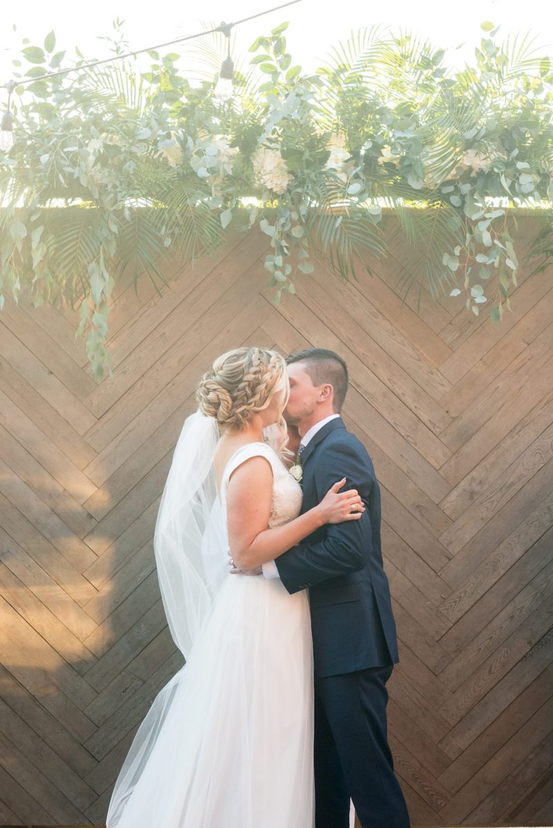 Fall photos at Cary, North Carolina wedding venue Chatham Station by Mikkel Paige Photography. This urban, beautiful space has an indoor and outdoor ceremony area near Raleigh. #mikkelpaige #RaleighWeddingPhotographer #NorthCarolinaWeddings #SouthernWeddings #fallwedding #RaleighWedding #CaryNorthCarolina