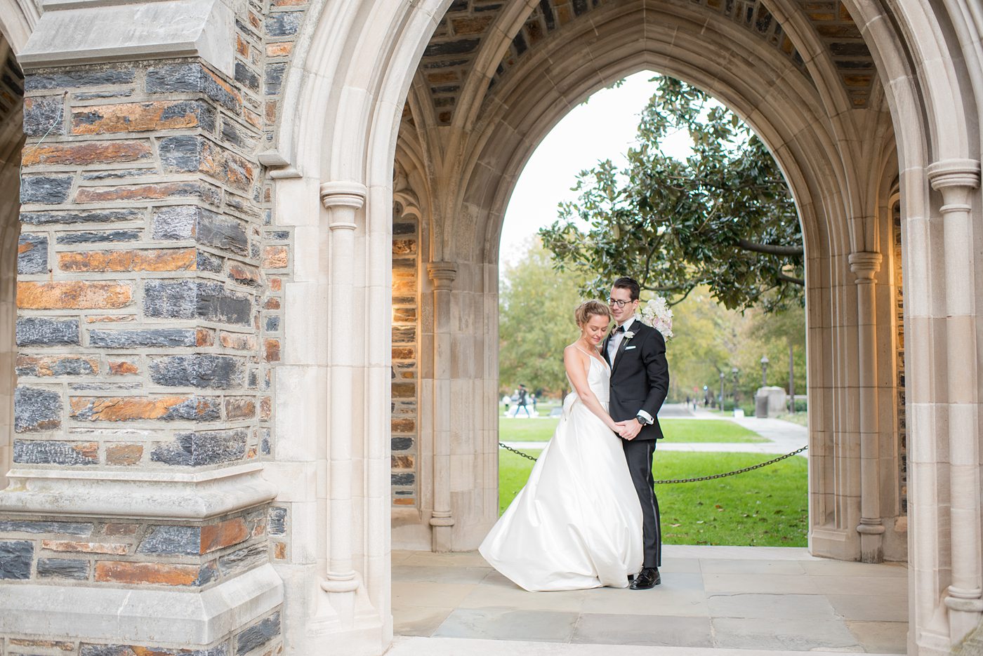 Wedding photographer Mikkel Paige Photography captures a ceremony at Duke Chapel and reception at The Rickhouse, a beautiful downtown venue in Durham, North Carolina. #DukeChapelWedding #DurhamWeddingNorthCarolina #DurhamWeddingPhotographer #MikkelPaige