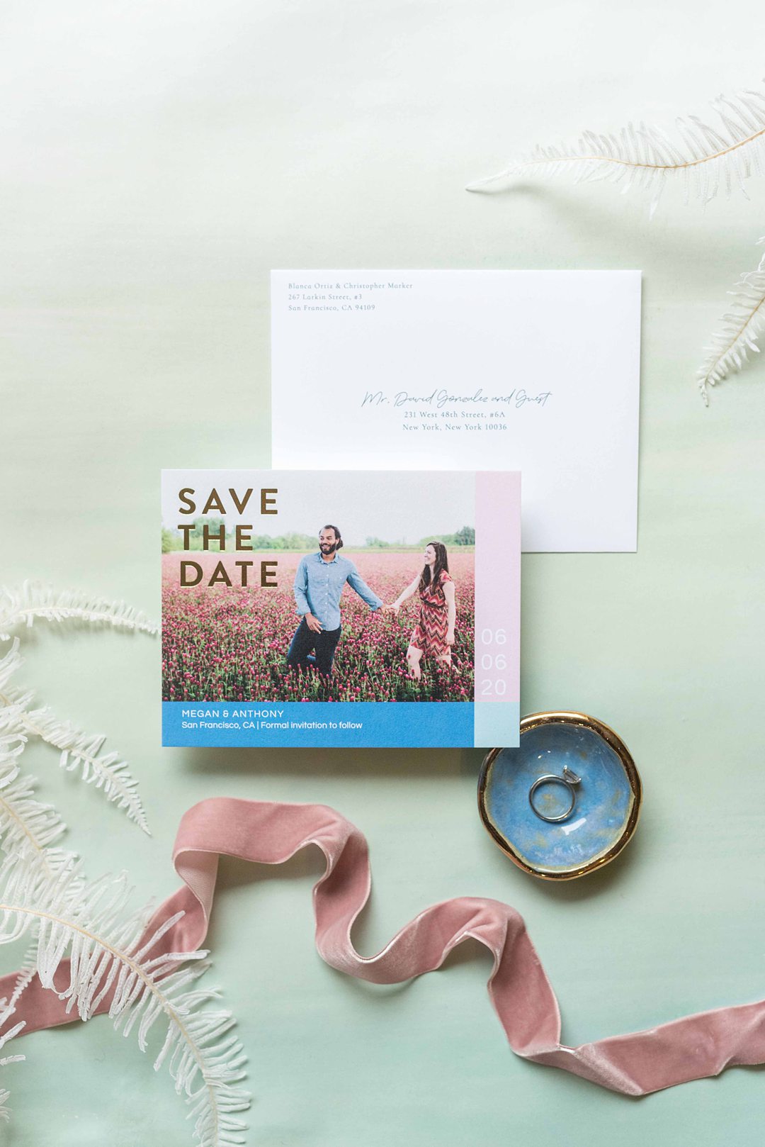 Stationery offered by Zola photographed by Mikkel Paige Photography.