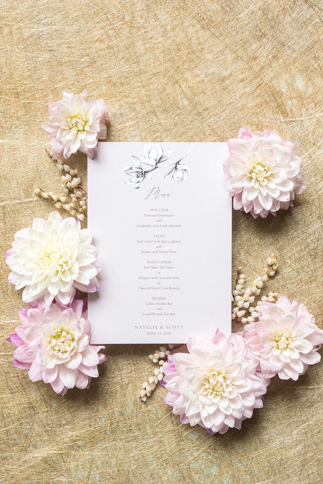 Wedding stationery offered by Zola photographed by Mikkel Paige Photography.