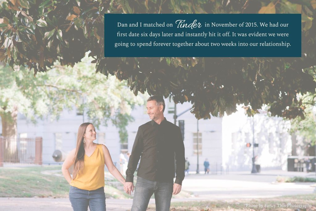 Photos of Mikkel Paige and Dan Woodruff by Fancy This Photography in Raleigh, NC.