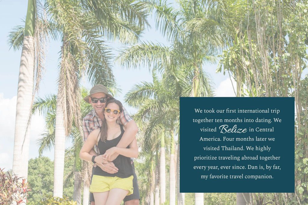 Photos of Mikkel Paige and Dan Woodruff in Belize, Central America.