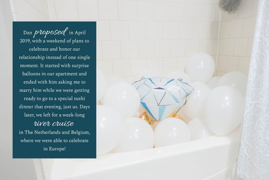 Proposal for Mikkel Paige Photography with surprise balloons.