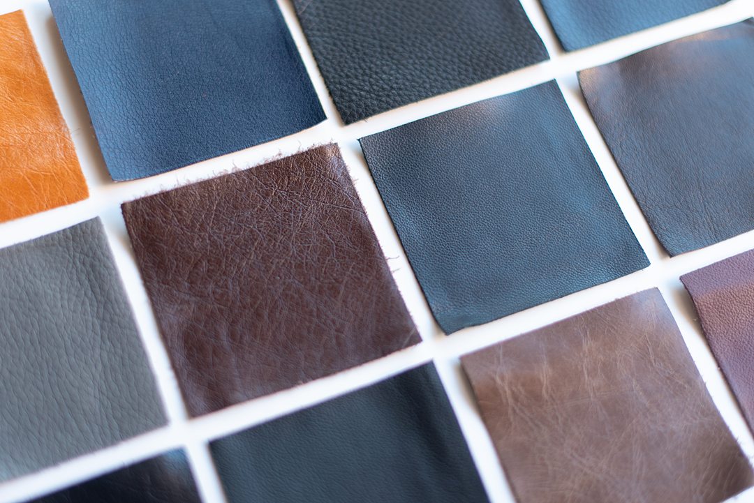 A variety of leather and linen options are available with Mikkel Paige Photography, luxury wedding photographer, for fine art keepsake albums.