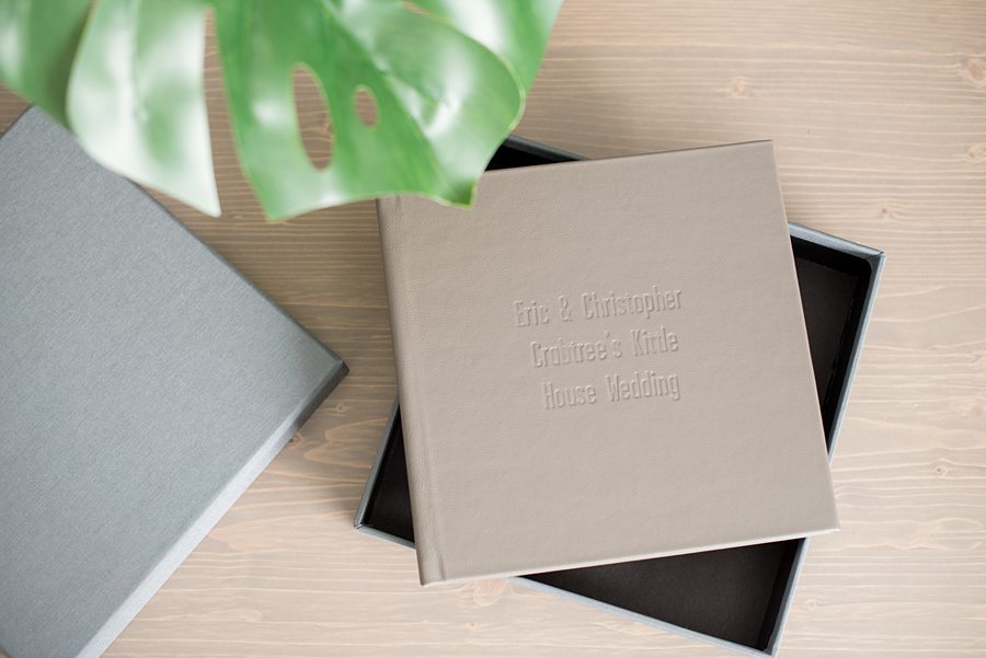 Signature album by luxury wedding photographer, Mikkel Paige Photography.