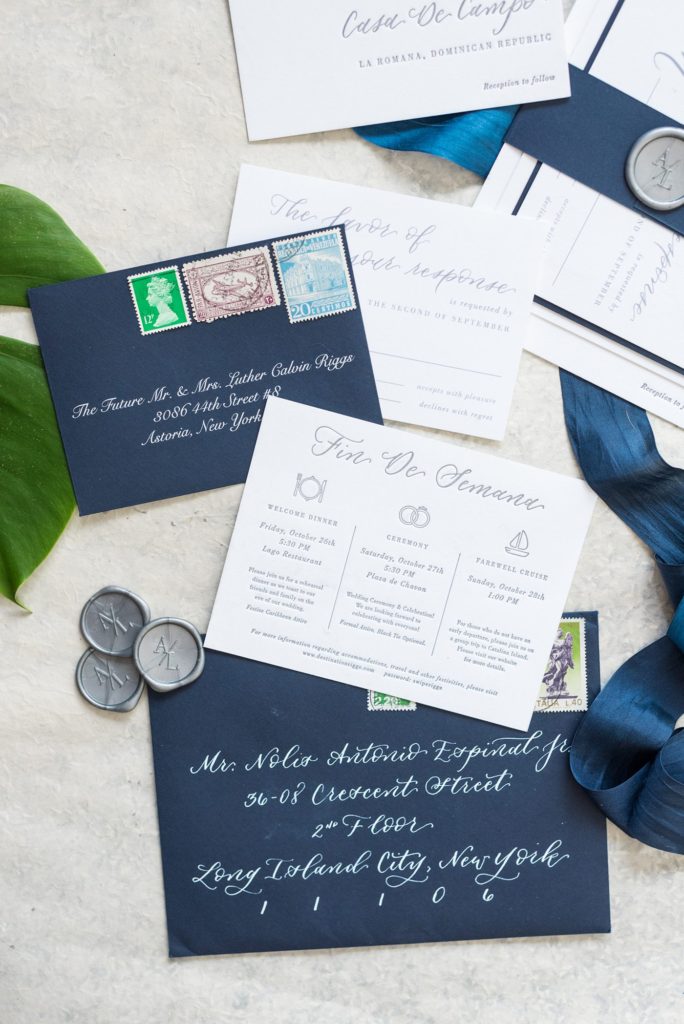 Casa de Campo wedding photos of the stationery suite in the Dominican Republic by Mikkel Paige Photography.