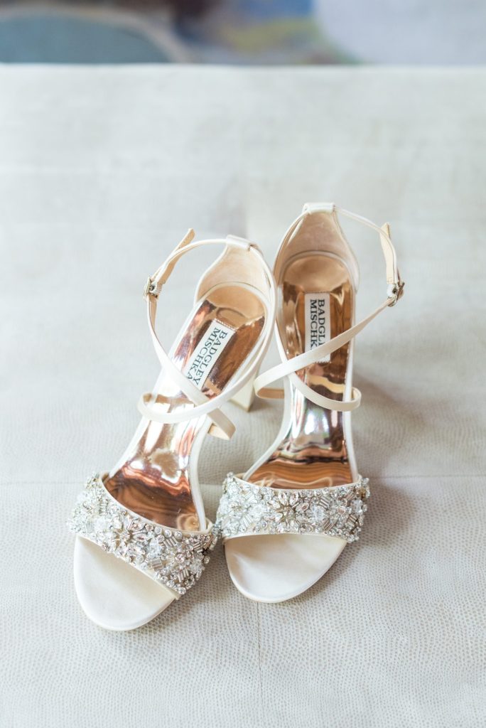 Casa de Campo wedding photos of the bride's shoes in the Dominican Republic by Mikkel Paige Photography.