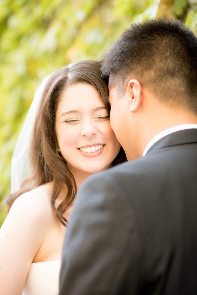 A destination wedding picture with the bride and groom at a California winery in Los Gatos called Testarossa. Photos by Mikkel Paige Photography.