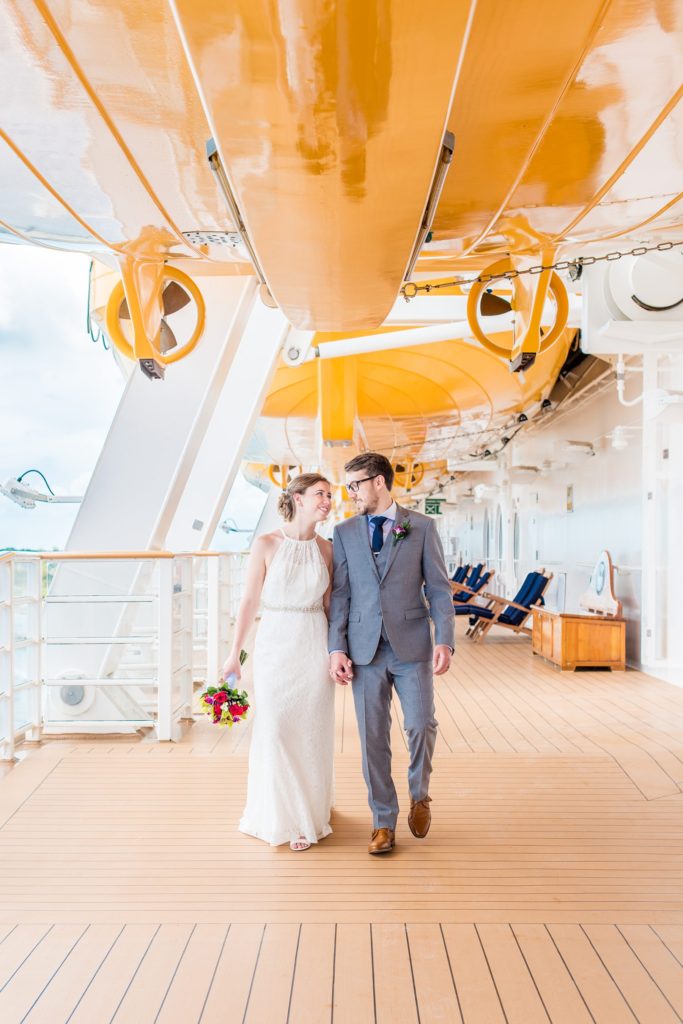Disney Cruise Line wedding photos by destination photographer Mikkel Paige Photography.