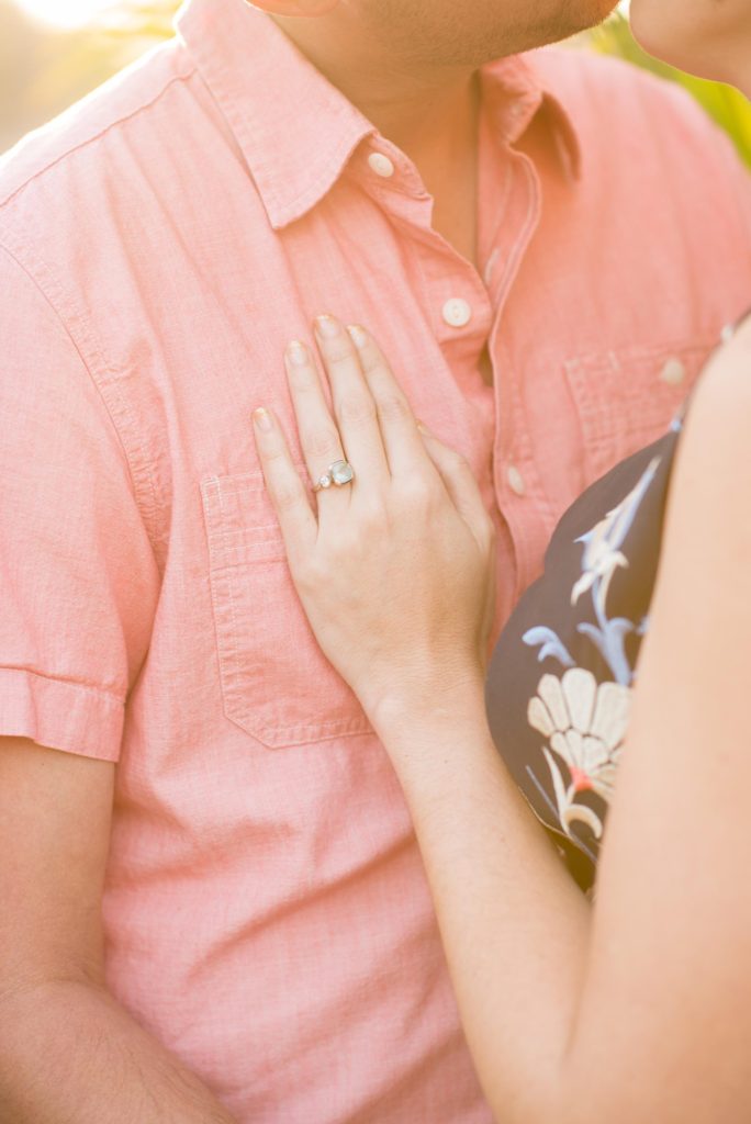 Engagement photos in downtown Orlando, Florida by Mikkel Paige Photography, destination wedding photographer.