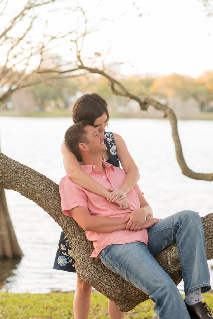 Engagement photos in downtown Orlando, Florida by Mikkel Paige Photography, destination wedding photographer.