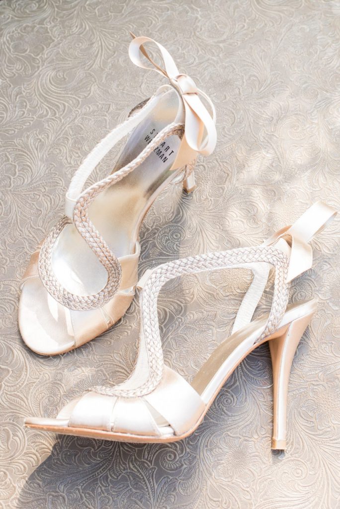 Wedding shoes for a celebration at Estancia La Jolla. Wedding photos by destination photographer Mikkel Paige Photography.