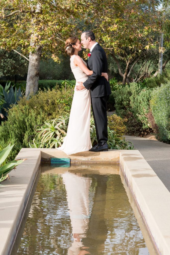 Estancia La Jolla wedding photos of the bride and groom with destination photographer Mikkel Paige Photography.