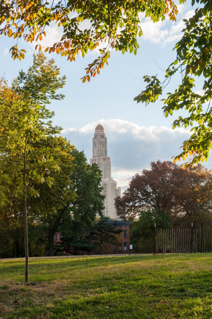 Small Brooklyn Wedding in NYC during Fall with photos by Mikkel Paige Photography. The ceremony was held at Fort Greene Park.