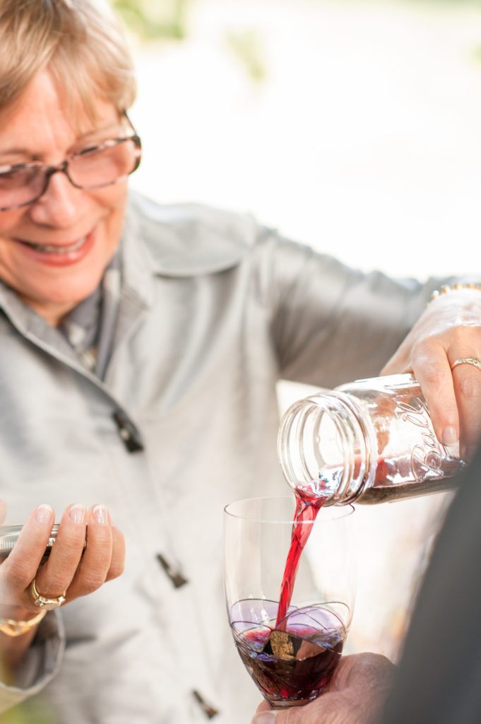 Traditions during a small Brooklyn wedding elopement in NYC during Fall. Photos by Mikkel Paige Photography with a ceremony held at Fort Greene Park.