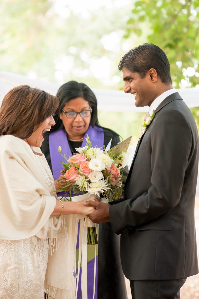 A small Brooklyn wedding elopement in NYC during Fall. Photos by Mikkel Paige Photography with a ceremony held at Fort Greene Park.