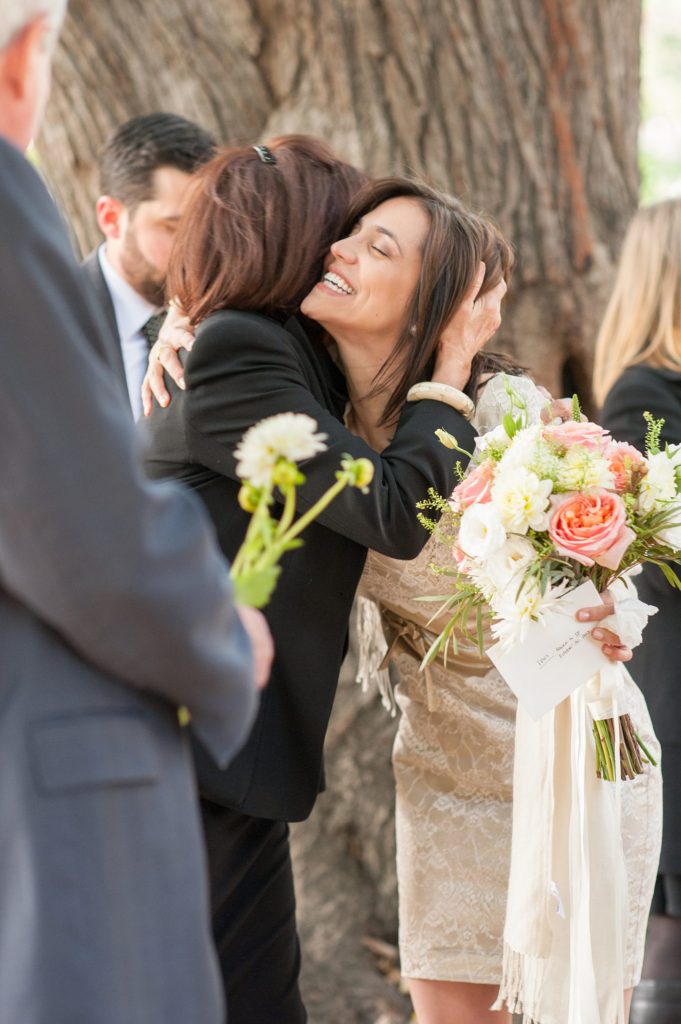 A small Brooklyn wedding elopement in NYC during Fall. Photos by Mikkel Paige Photography with a ceremony held at Fort Greene Park.