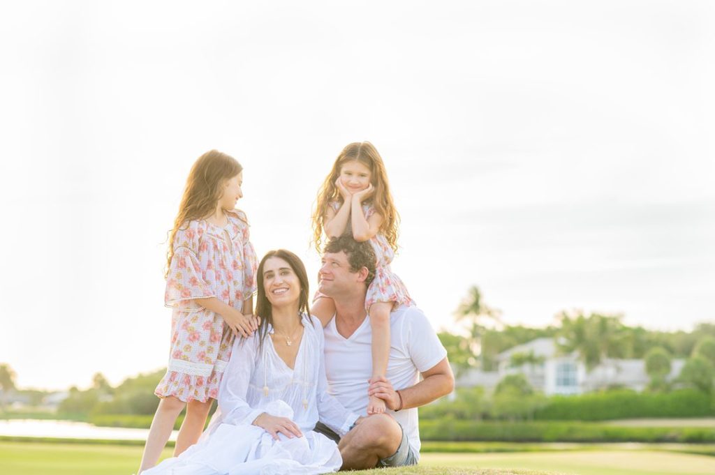 Photos on a golf course in Jupiter, Florida by family photographer Mikkel Paige Photography.