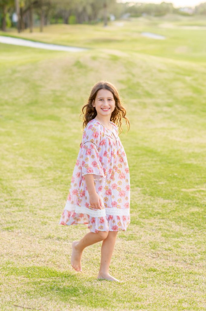 Photos on a golf course in Jupiter, Florida by family photographer Mikkel Paige Photography.
