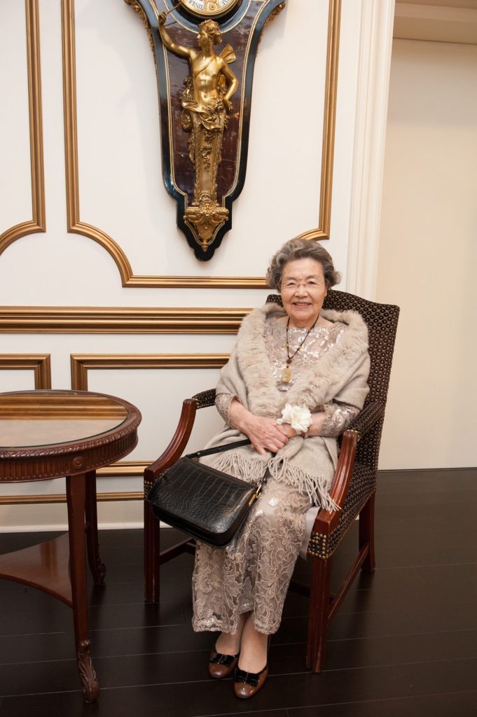 Picture of the bride's grandmother during a winter wedding at the Crystal Plaza in NJ. Photos by Mikkel Paige Photography.