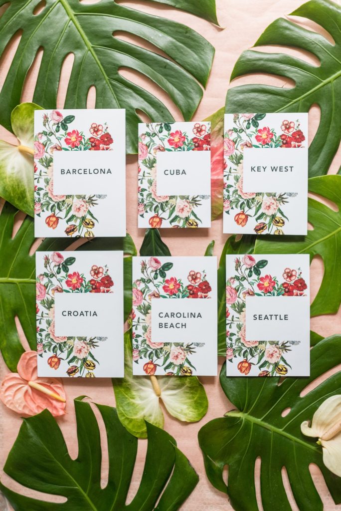 Fuquay-Varina wedding at Highgrove Estate in North Carolina with photos by Mikkel Paige Photography. Table numbers matched their invitation, by One and Only Paper.