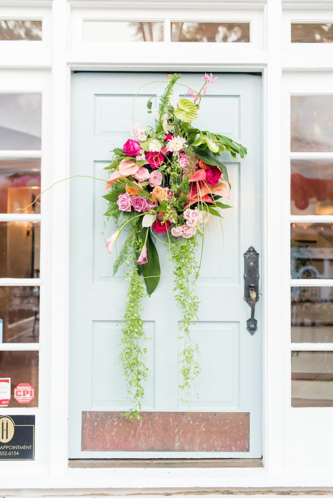 Fuquay-Varina wedding at Highgrove Estate in North Carolina with photos by Mikkel Paige Photography. Planning by A Southern Soiree. Floral wreath by Flowers on Broad Street.